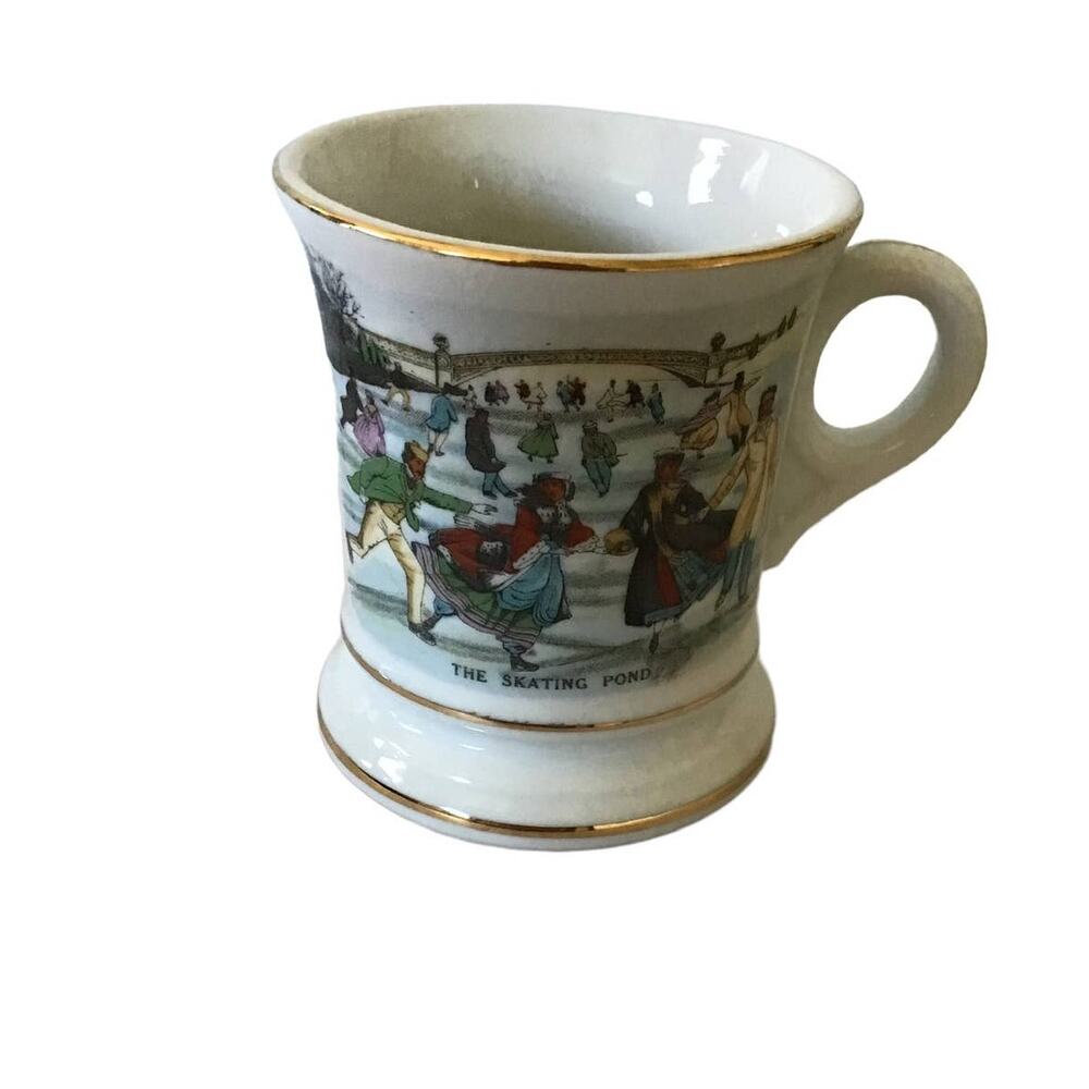 Porcelain/Ceramic Tea Mug "The Skating Pond"